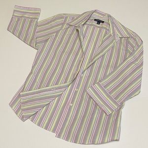 Lands End womens multi-color shirt